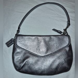 Y2K Coach SILVER leather Mini Bag/Clutch NWOT